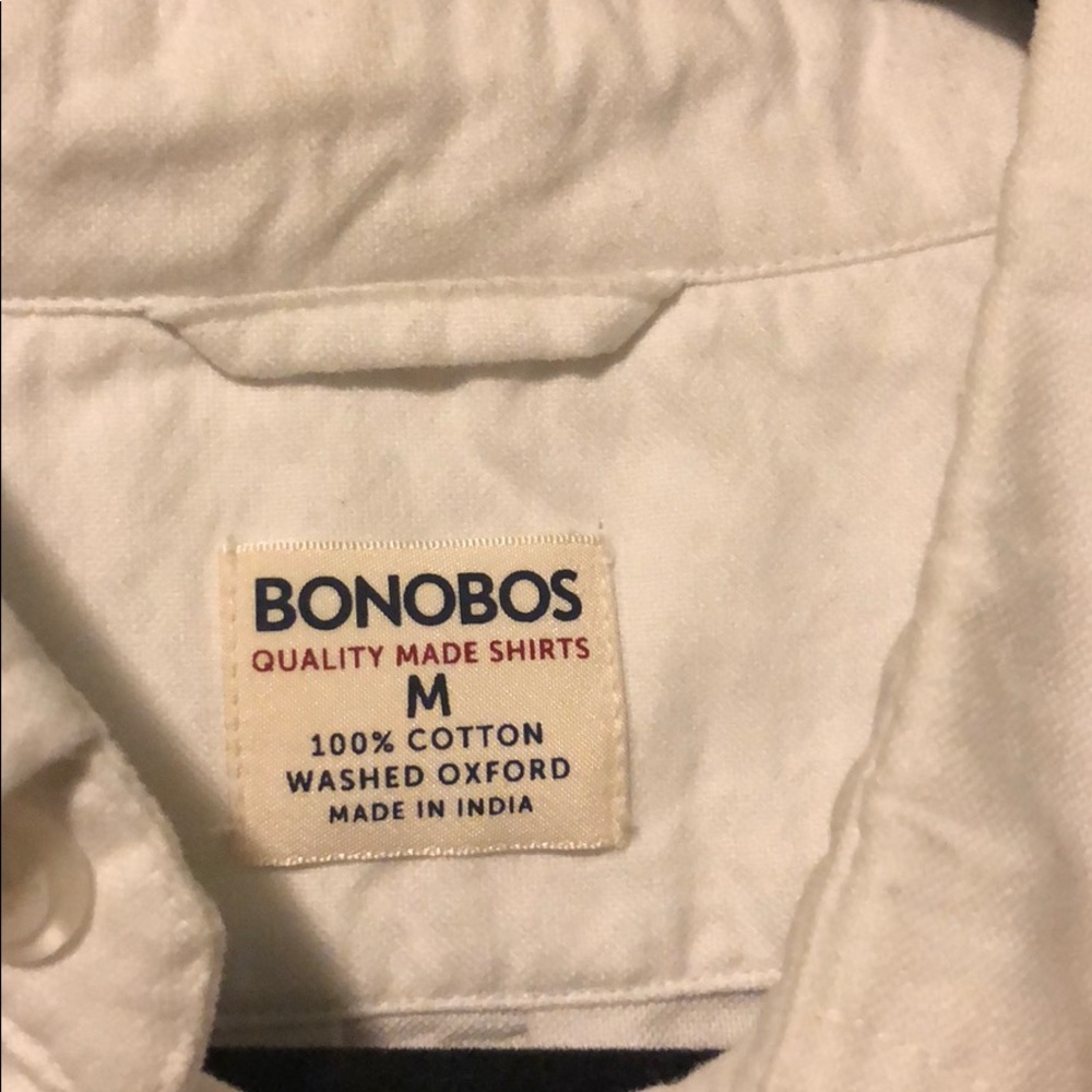 Bonobos Washed Oxford in White - Picture 2 of 2